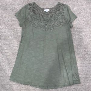 Liz Lange Maternity Olive Top